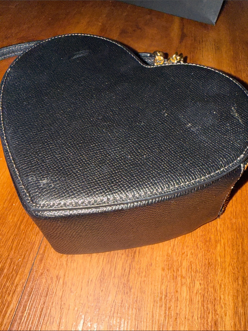 Coach Black Heart-Shaped Crossbody with Gold Hardware - Picture 5 of 7